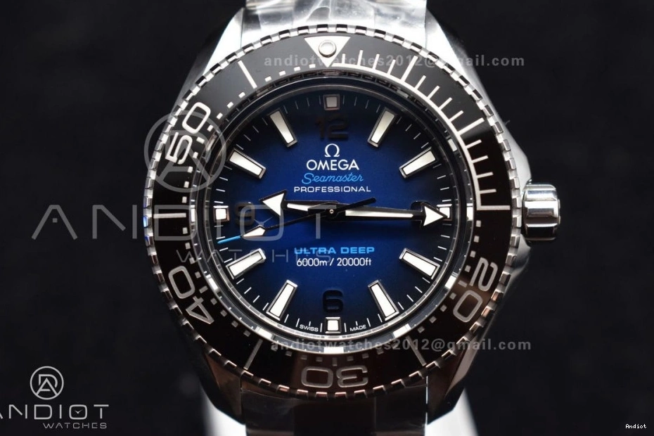 Seamaster A8912 6000M Bracelet Super Blue 458 UrbanStyle Ultra Deep Best Deep Edition on SBF 1:1 Clone SS Dial SS 0820